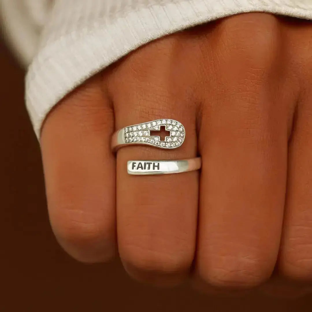 Lovcia Radiant Aura Divine S925 Sterling Silver Ring with Enchanting CZ Crystals-Rings-Platinum-Platinum