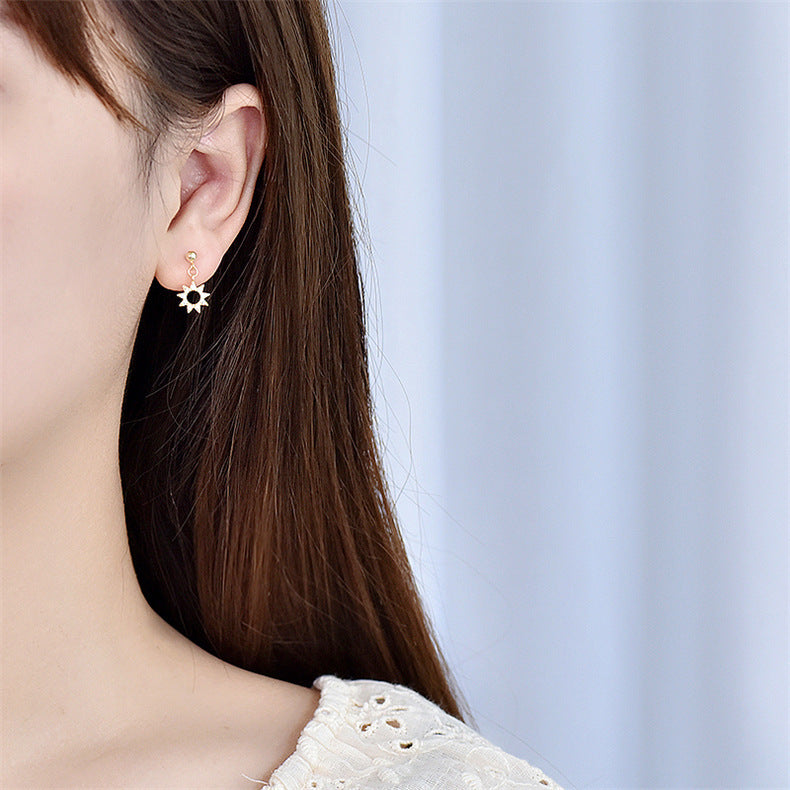 Lovcia Radiant CZ Sunshine 925 Sterling Silver Drop Earrings for Women-Earrings-Yellow Gold-Yellow Gold