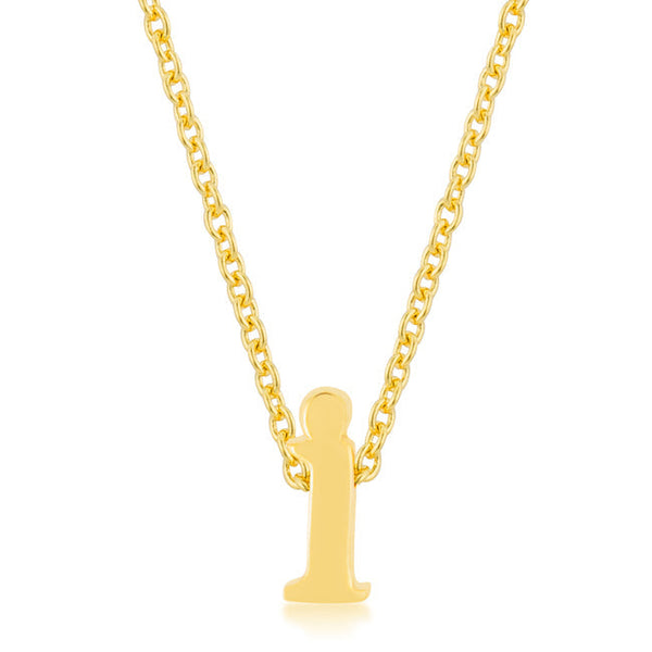 Buy LOVCIA Radiant Gold Tone Initial I Necklace - Latest Stylish Pendants for Women