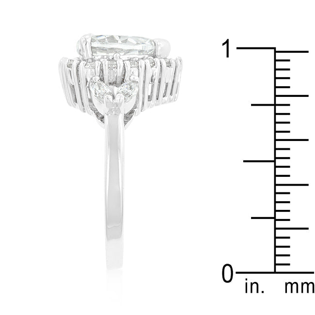 Lovcia Radiant Love Heart-Cut Halo Ring-Rings-5-5