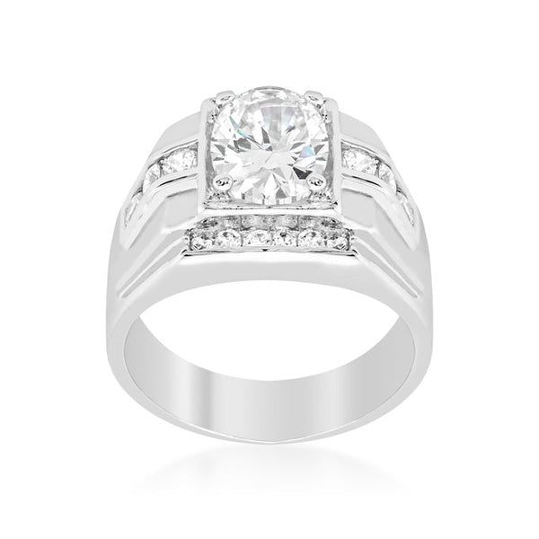 Lovcia Radiant Mustang Oval-Cut Zirconia Ring-Rings-8-8