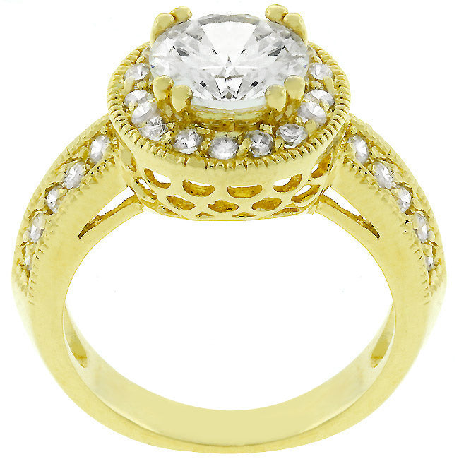 Lovcia Radiant Pave Halo Royalty Engagement Ring-Rings-5-5
