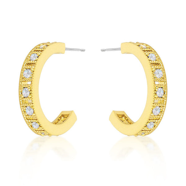 Lovcia Radiant Roma Gold-Plated Hoop Earrings-Earrings-