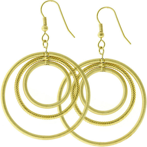 Lovcia Radiant Rose Gold Layered Hoop Earrings-Earrings-