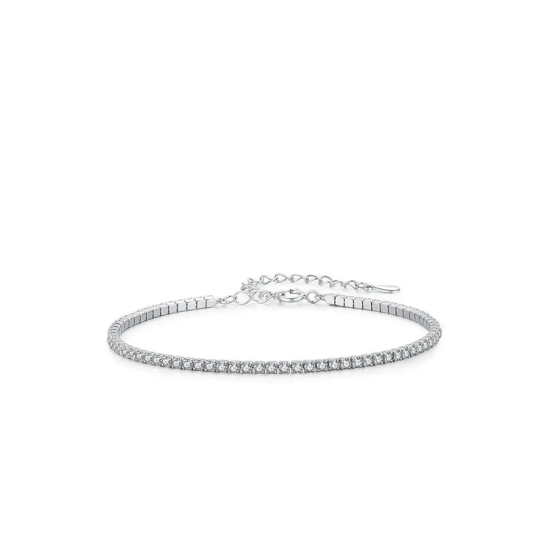 Lovcia Radiant Super Flash Diamond Shape Bracelet for Women - Illuminate Your Wrist-Bracelets-S925 Sterling Silver-925 Silver-S925 Sterling Silver