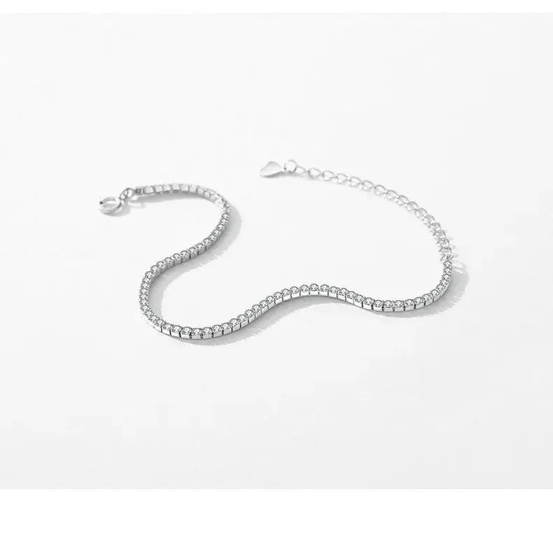Lovcia Radiant Super Flash Diamond Shape Bracelet for Women - Illuminate Your Wrist-Bracelets-S925 Sterling Silver-925 Silver-S925 Sterling Silver