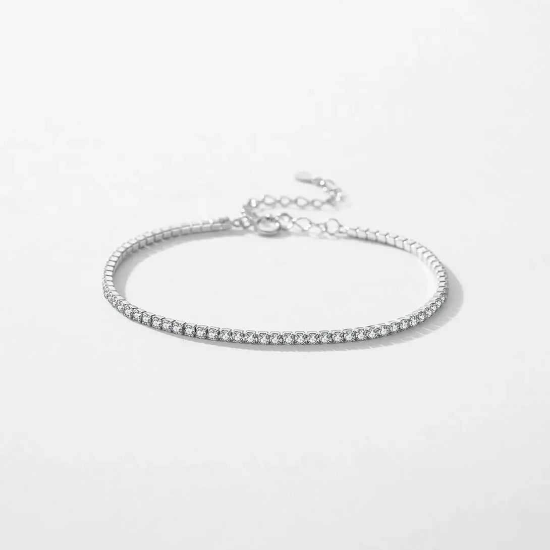 Lovcia Radiant Super Flash Diamond Shape Bracelet for Women - Illuminate Your Wrist-Bracelets-S925 Sterling Silver-925 Silver-S925 Sterling Silver