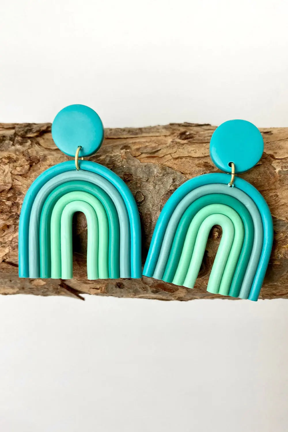 Lovcia Rainbow Shape Dangle Earrings-Earrings-Tiffany Blue-One Size-Tiffany Blue