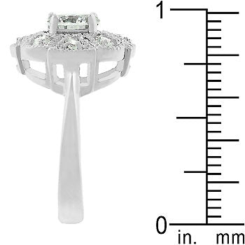 Lovcia Regal Milgrain Rhodium-Plated Ring-Rings-5-5