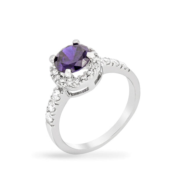 Lovcia Regal Tanzanite Purple Crown Ring-Rings-5-5
