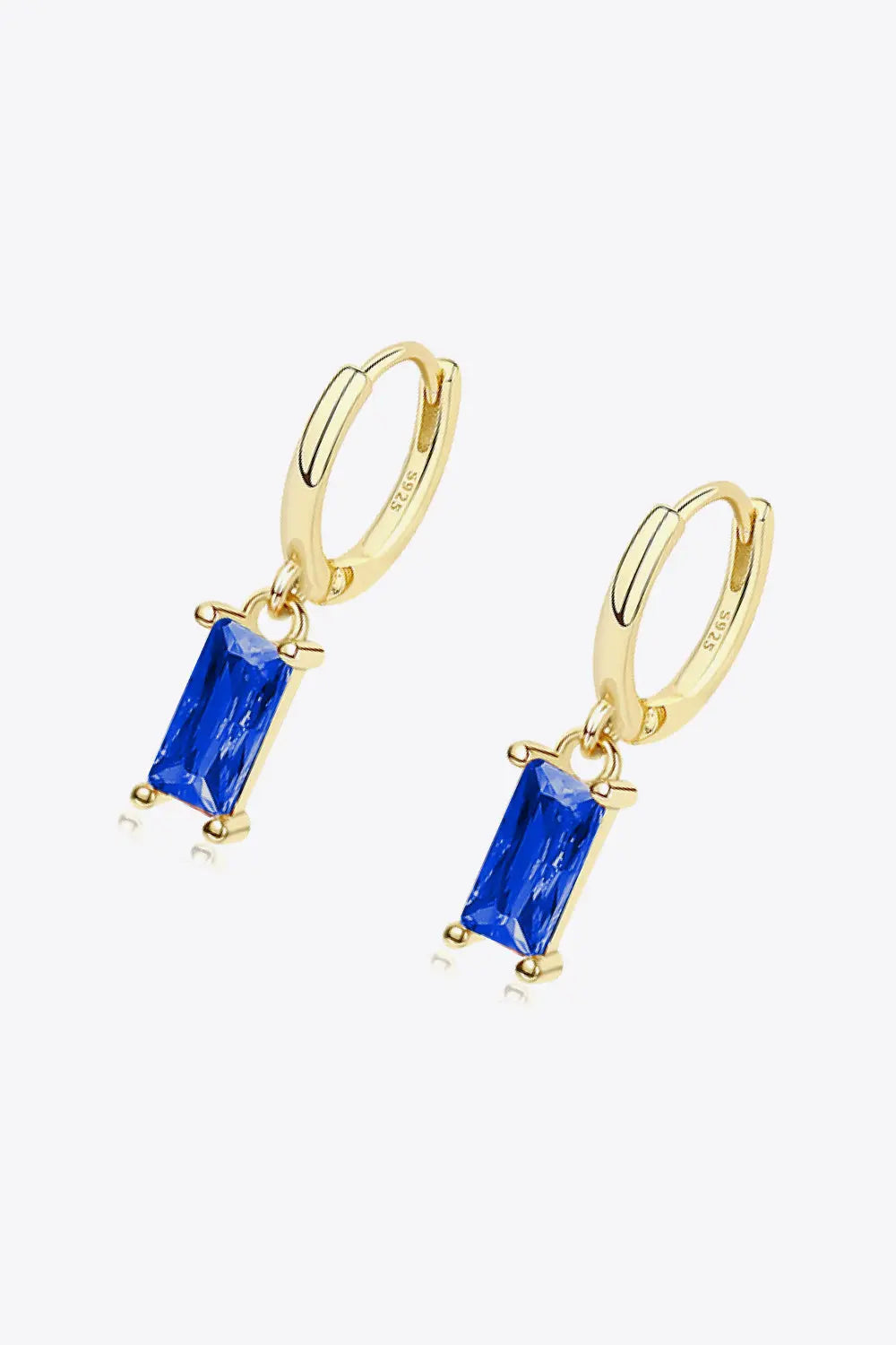 Lovcia Retro 925 Sterling Silver Cubic Zirconia Drop Earrings-Earrings-Gold/Brown-One Size-Gold/Brown