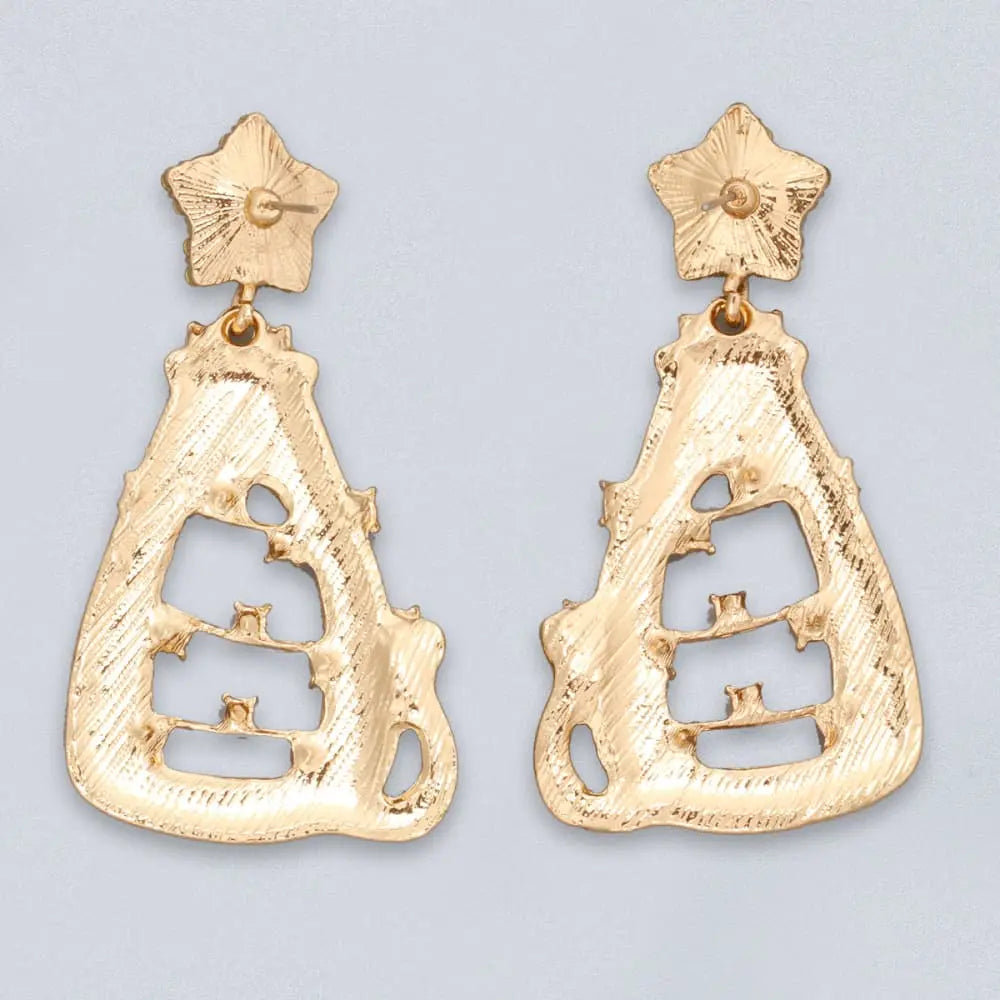 Lovcia Rhinestone Alloy Cat Earrings-Earrings-Banana Yellow-One Size-Banana Yellow