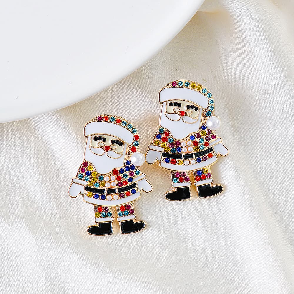 Lovcia Rhinestone Alloy Earrings-Earrings-Mis Claus-One Size-Mis Claus