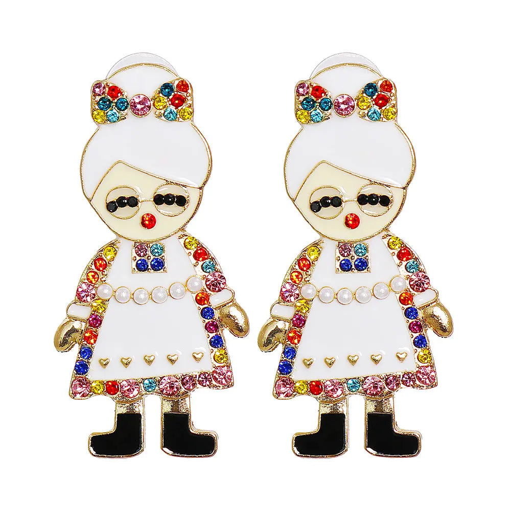 Lovcia Rhinestone Alloy Earrings-Earrings-Mis Claus-One Size-Mis Claus