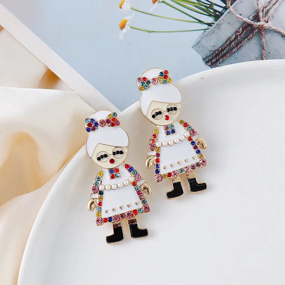 Lovcia Rhinestone Alloy Earrings-Earrings-Mis Claus-One Size-Mis Claus