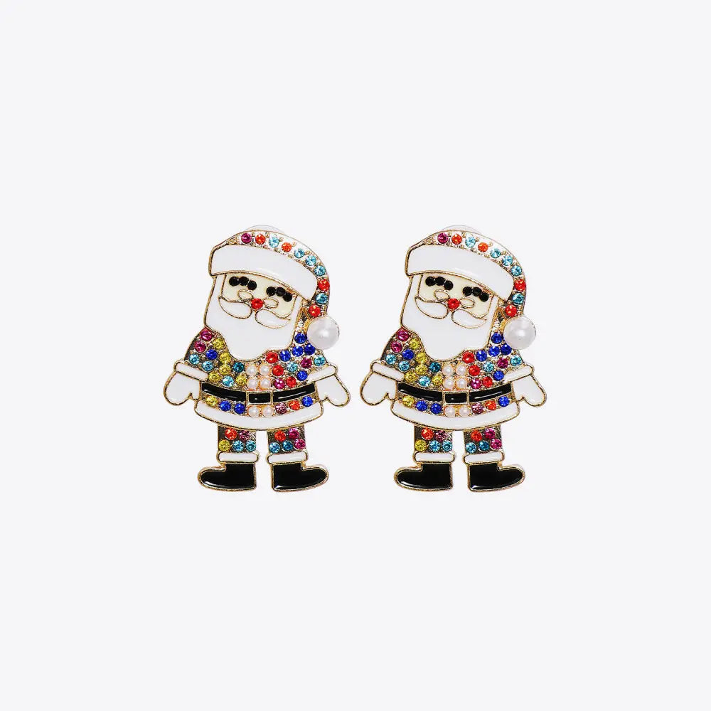 Lovcia Rhinestone Alloy Earrings-Earrings-Santa-One Size-Santa