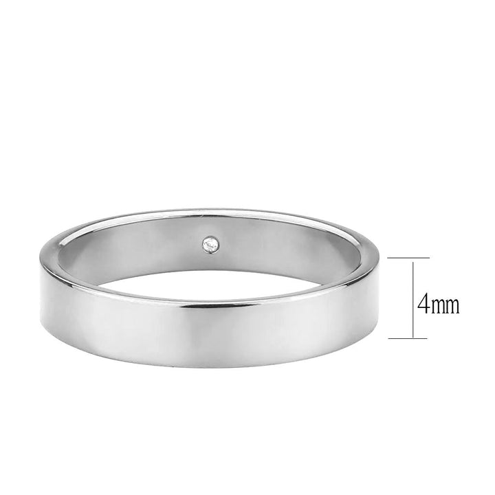 LOVCIA High Shine Stainless Steel Ring with Clear Top Grade Crystal - Buy stylish Rings for women - Shop latest Ring design - Trendy Rings - Unique fashion Rings - Find the perfect Ring