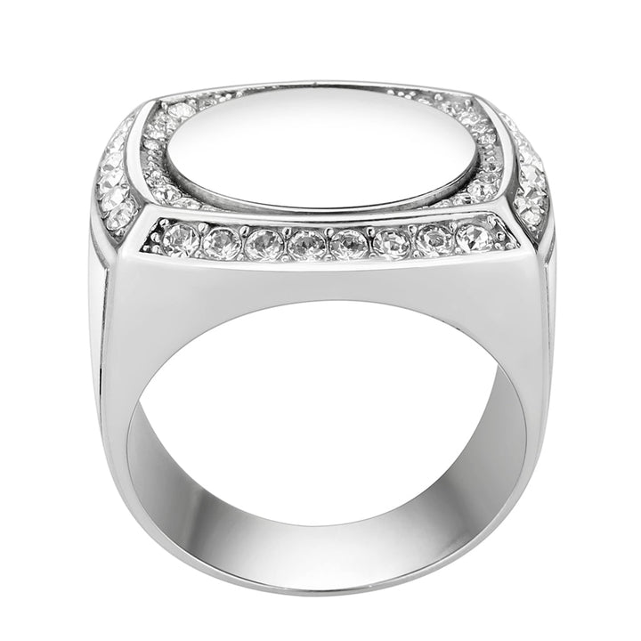 LOVCIA Premium Stainless Steel Ring with Clear Top Grade Crystal - Buy stylish Rings for women - Shop latest Ring design - Trendy Rings - Unique fashion Rings - Find the perfect Ring