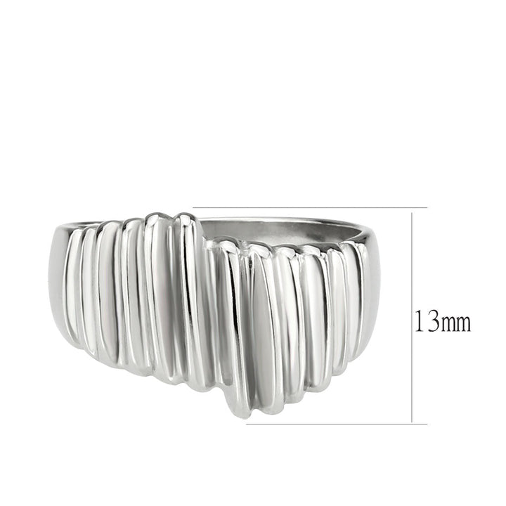 LOVCIA Polished Stainless Steel Ring with No Stones - Buy stylish Rings for women - Shop latest Ring design - Trendy Rings - Unique fashion Rings - Find the perfect Ring