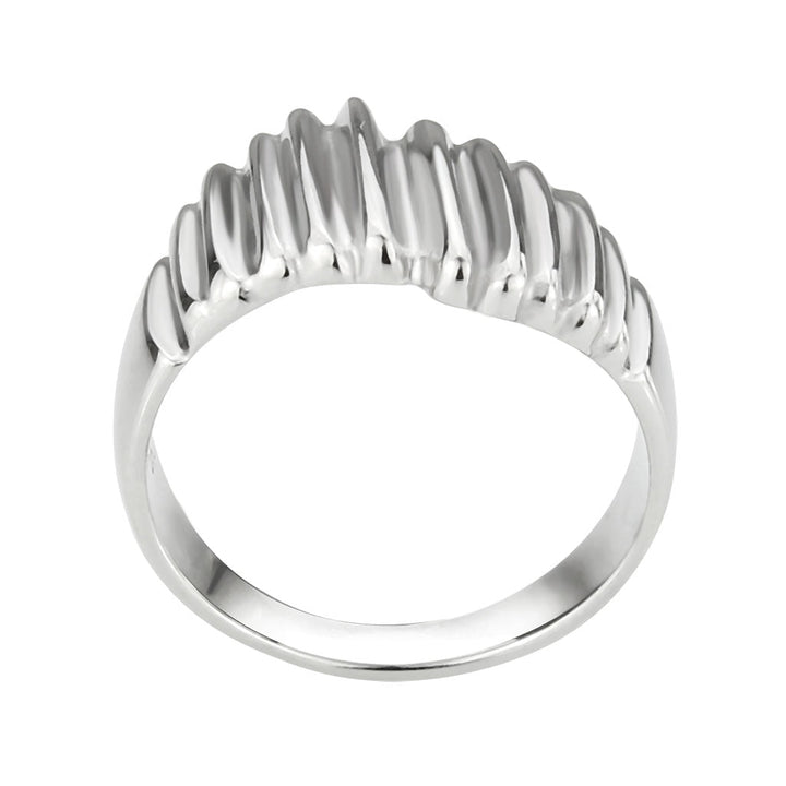 LOVCIA Polished Stainless Steel Ring with No Stones - Buy stylish Rings for women - Shop latest Ring design - Trendy Rings - Unique fashion Rings - Find the perfect Ring