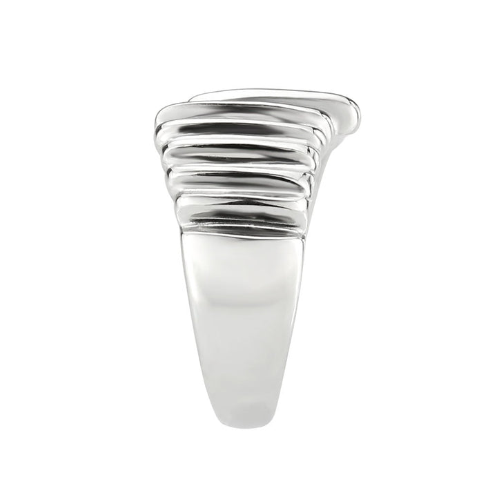 LOVCIA Polished Stainless Steel Ring with No Stones - Buy stylish Rings for women - Shop latest Ring design - Trendy Rings - Unique fashion Rings - Find the perfect Ring