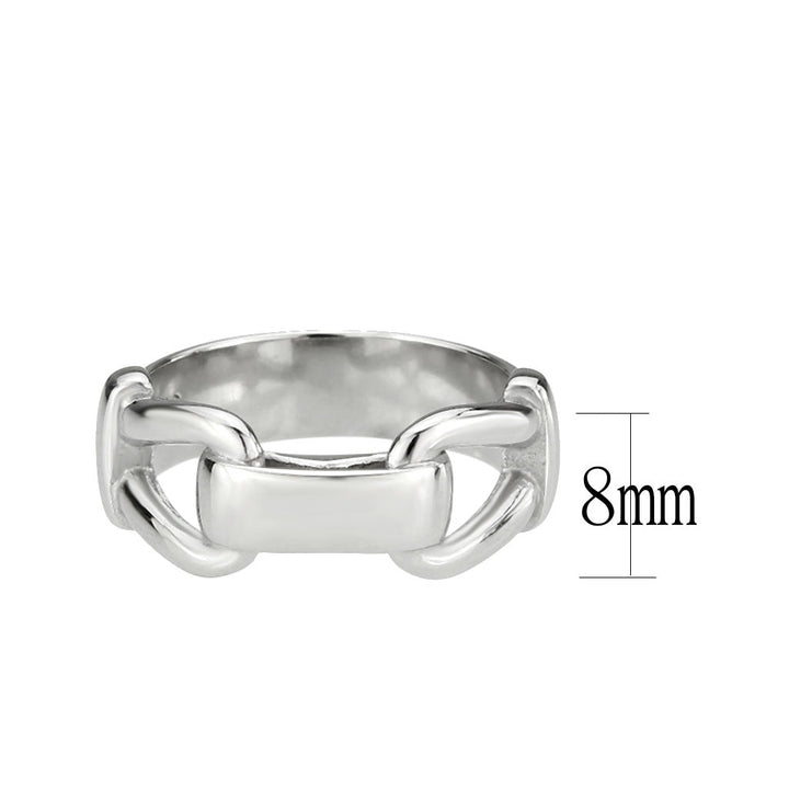 LOVCIA Sleek Stainless Steel Ring with High Polish Finish and No Stones - Buy stylish Rings for women - Shop latest Ring design - Trendy Rings - Unique fashion Rings - Find the perfect Ring