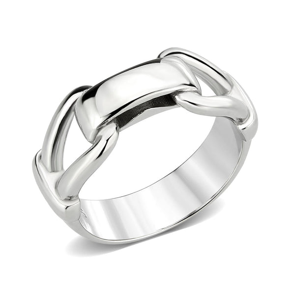 LOVCIA Sleek Stainless Steel Ring with High Polish Finish and No Stones - Buy stylish Rings for women - Shop latest Ring design - Trendy Rings - Unique fashion Rings - Find the perfect Ring