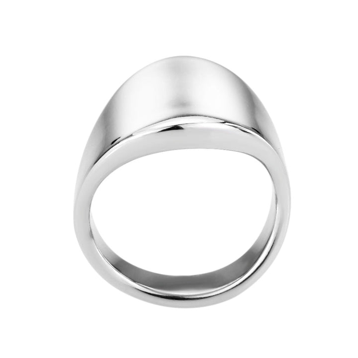 LOVCIA Sleek Stainless Steel Ring with High Polished Finish, No Stone - Buy stylish Rings for women - Shop latest Ring design - Trendy Rings - Unique fashion Rings - Find the perfect Ring