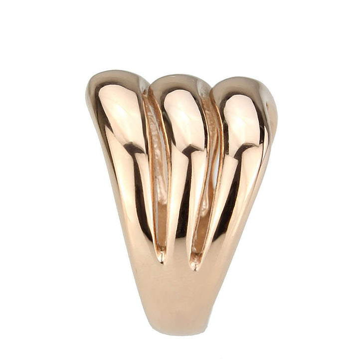 LOVCIA Rose Gold Ion Plated Stainless Steel Ring without Center Stone - Buy stylish Rings for women - Shop latest Ring design - Trendy Rings - Unique fashion Rings - Find the perfect Ring