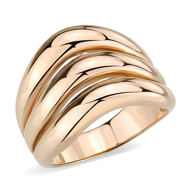 LOVCIA Rose Gold Ion Plated Stainless Steel Ring without Center Stone - Buy stylish Rings for women - Shop latest Ring design - Trendy Rings - Unique fashion Rings - Find the perfect Ring