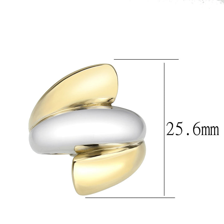 LOVCIA Two Tone Gold Ion-Plated Stainless Steel Ring - No Stone - Buy stylish Rings for women - Shop latest Ring design - Trendy Rings - Unique fashion Rings - Find the perfect Ring