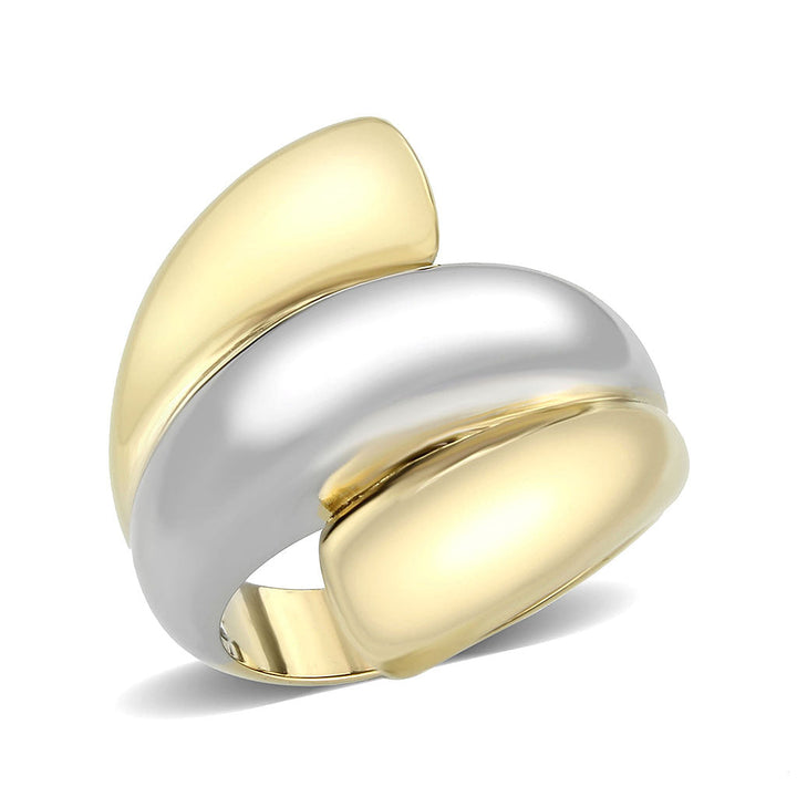 LOVCIA Two Tone Gold Ion-Plated Stainless Steel Ring - No Stone - Buy stylish Rings for women - Shop latest Ring design - Trendy Rings - Unique fashion Rings - Find the perfect Ring