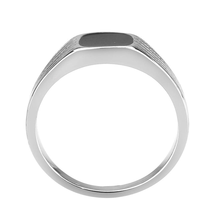 LOVCIA Jet Epoxy Stainless Steel Ring with High Polish Finish - Buy stylish Rings for women - Shop latest Ring design - Trendy Rings - Unique fashion Rings - Find the perfect Ring