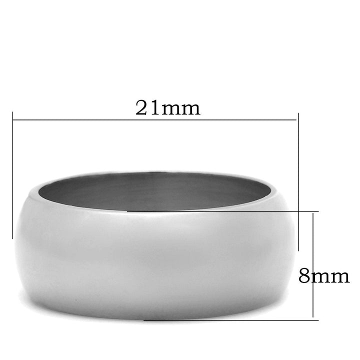 LOVCIA Sleek Stainless Steel Wide-Band Ring with High Polish Finish - Buy stylish Rings for women - Shop latest Ring design - Trendy Rings - Unique fashion Rings - Find the perfect Ring