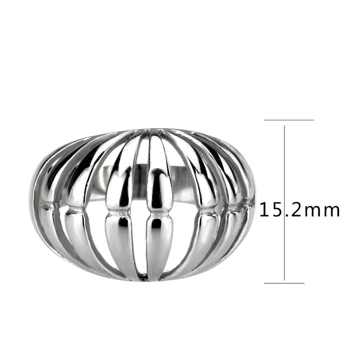 LOVCIA Sleek Stainless Steel No-Stone Ring with High Polish Finish - Buy stylish Rings for women - Shop latest Ring design - Trendy Rings - Unique fashion Rings - Find the perfect Ring