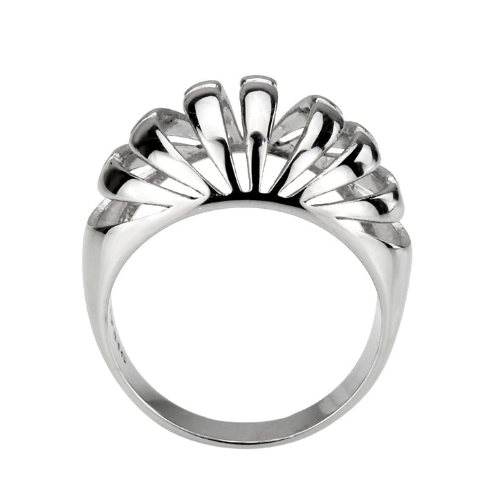 LOVCIA Sleek Stainless Steel No-Stone Ring with High Polish Finish - Buy stylish Rings for women - Shop latest Ring design - Trendy Rings - Unique fashion Rings - Find the perfect Ring