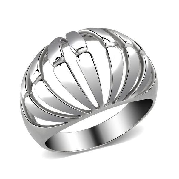 LOVCIA Sleek Stainless Steel No-Stone Ring with High Polish Finish - Buy stylish Rings for women - Shop latest Ring design - Trendy Rings - Unique fashion Rings - Find the perfect Ring