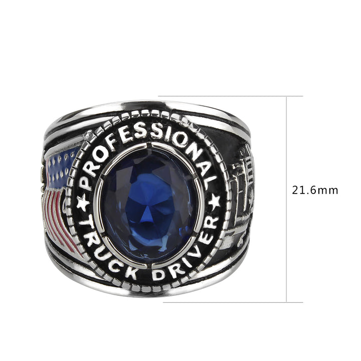 LOVCIA Montana Blue Stainless Steel Men's Ring - Buy stylish Rings for women - Shop latest Ring design - Trendy Rings - Unique fashion Rings - Find the perfect Ring