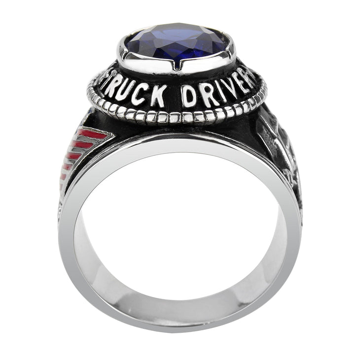 LOVCIA Montana Blue Stainless Steel Men's Ring - Buy stylish Rings for women - Shop latest Ring design - Trendy Rings - Unique fashion Rings - Find the perfect Ring