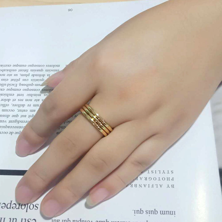 LOVCIA Flash Gold Plated Brass Ring for Women - Stone-Free Design - Buy stylish Rings for women - Shop latest Ring design - Trendy Rings - Unique fashion Rings - Find the perfect Ring