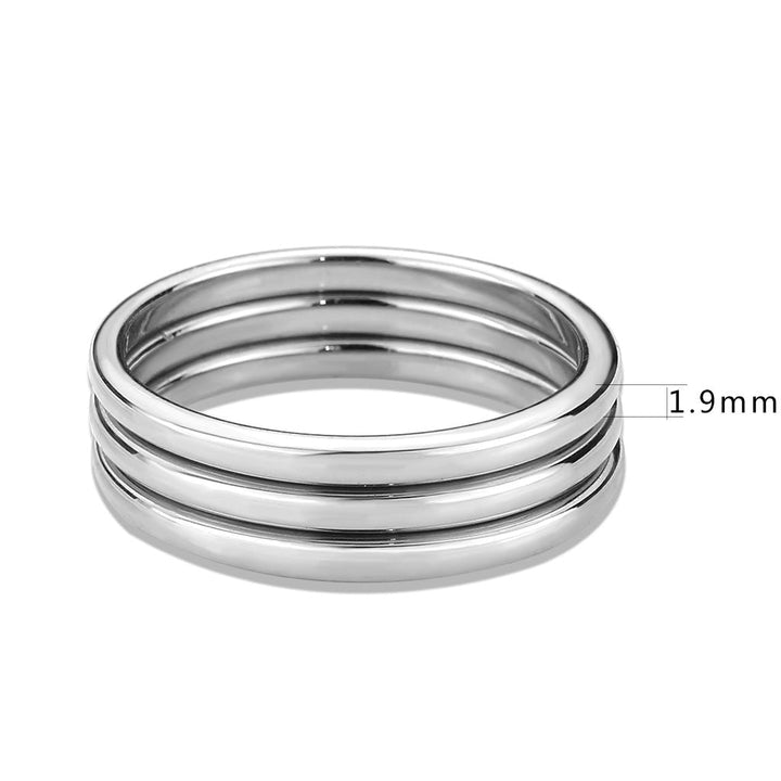 LOVCIA Rhodium-Plated Brass Ring - Minimalist Design for Women - Buy stylish Rings for women - Shop latest Ring design - Trendy Rings - Unique fashion Rings - Find the perfect Ring