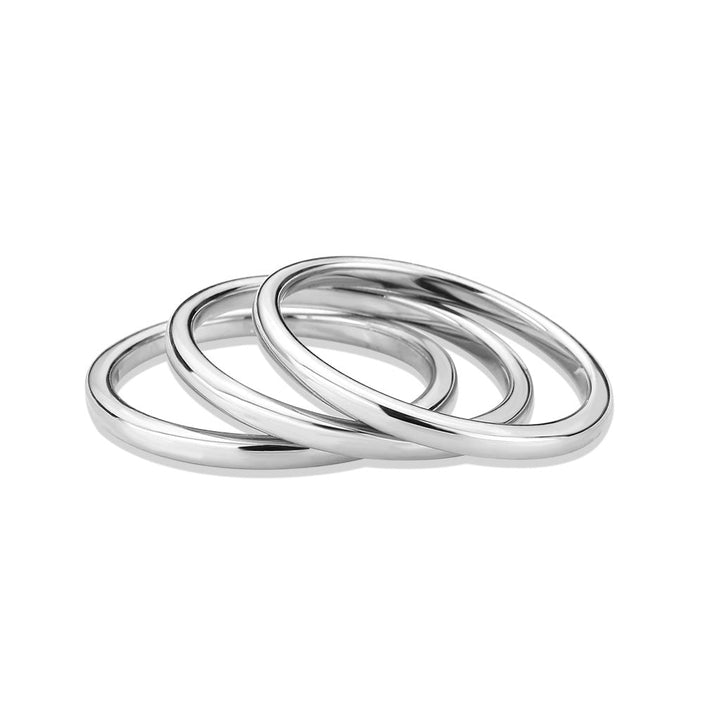 LOVCIA Rhodium-Plated Brass Ring - Minimalist Design for Women - Buy stylish Rings for women - Shop latest Ring design - Trendy Rings - Unique fashion Rings - Find the perfect Ring