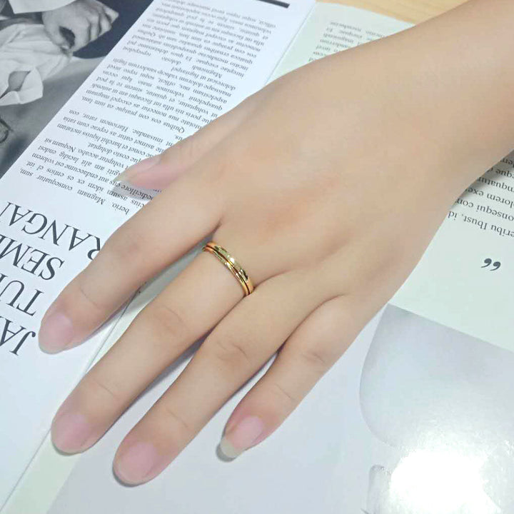 LOVCIA Flash Gold Brass Women's Ring - Stone-Free Design - Buy stylish Rings for women - Shop latest Ring design - Trendy Rings - Unique fashion Rings - Find the perfect Ring