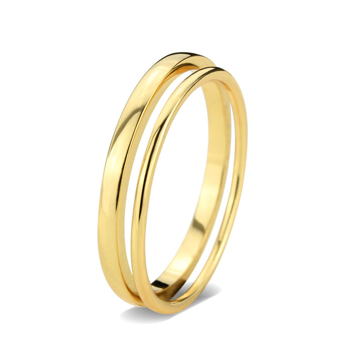 LOVCIA Flash Gold Brass Women's Ring - Stone-Free Design - Buy stylish Rings for women - Shop latest Ring design - Trendy Rings - Unique fashion Rings - Find the perfect Ring