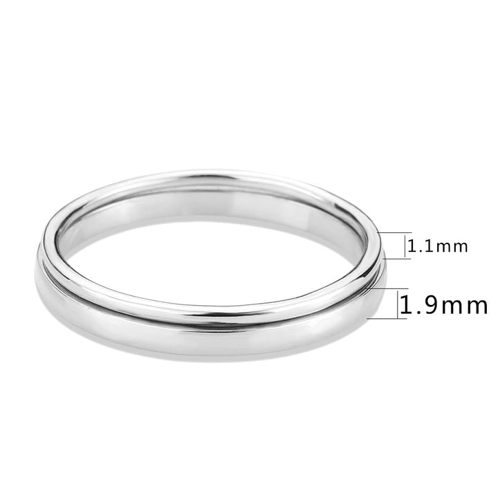 LOVCIA Rhodium-Plated Brass Ring for Women - Stone-Free Design - Buy stylish Rings for women - Shop latest Ring design - Trendy Rings - Unique fashion Rings - Find the perfect Ring