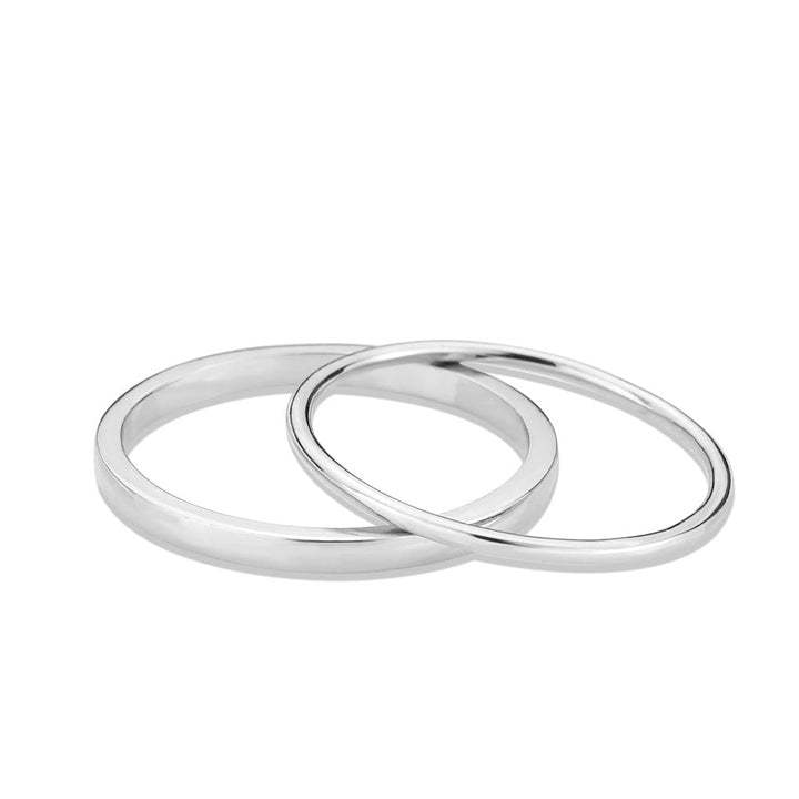 LOVCIA Rhodium-Plated Brass Ring for Women - Stone-Free Design - Buy stylish Rings for women - Shop latest Ring design - Trendy Rings - Unique fashion Rings - Find the perfect Ring