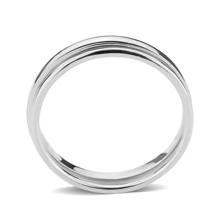 LOVCIA Rhodium-Plated Brass Ring for Women - Stone-Free Design - Buy stylish Rings for women - Shop latest Ring design - Trendy Rings - Unique fashion Rings - Find the perfect Ring