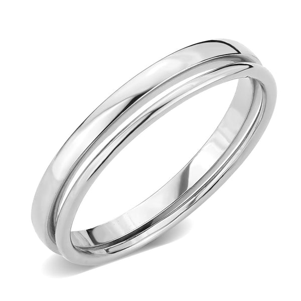 LOVCIA Rhodium-Plated Brass Ring for Women - Stone-Free Design - Buy stylish Rings for women - Shop latest Ring design - Trendy Rings - Unique fashion Rings - Find the perfect Ring