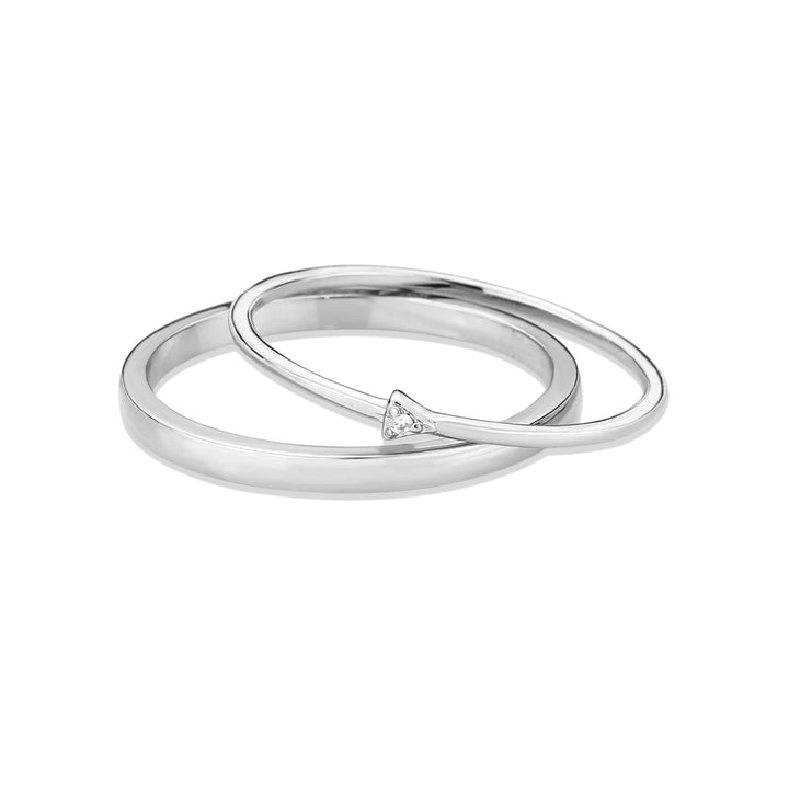 LOVCIA Rhodium-Plated Brass Ring with Clear AAA Cubic Zirconia - Buy stylish Rings for women - Shop latest Ring design - Trendy Rings - Unique fashion Rings - Find the perfect Ring