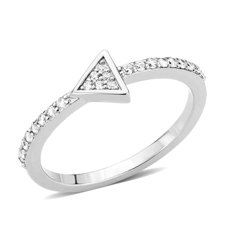 LOVCIA Rhodium-Plated Brass Women's Ring with Clear AAA Grade Cubic Zirconia - Buy stylish Rings for women - Shop latest Ring design - Trendy Rings - Unique fashion Rings - Find the perfect Ring